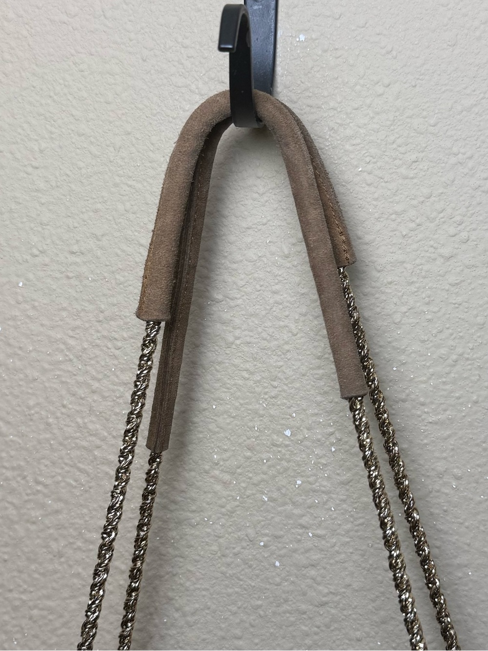 Sezane Gaby Suede Leather Oversized Tote Bag in Light Camel Brown *PROJECT BAG* - Picture 4 of 11